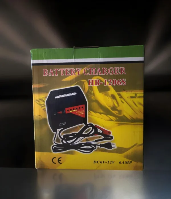Cargador de batería HB-1206/1206S - 6V-12V con Protección Automática